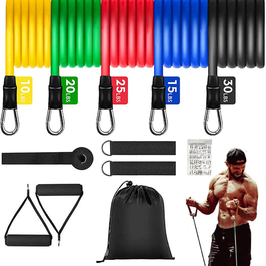 Home Gym Equipment Professional Weight Training Fitness Elastic Rubber Bands Workout Expander