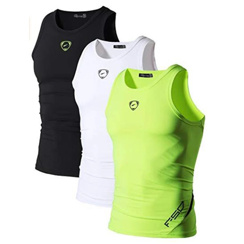 3 Pack Sport Tank Tops Sleeveless Shirts  Gym Workout Fitness LSL3306