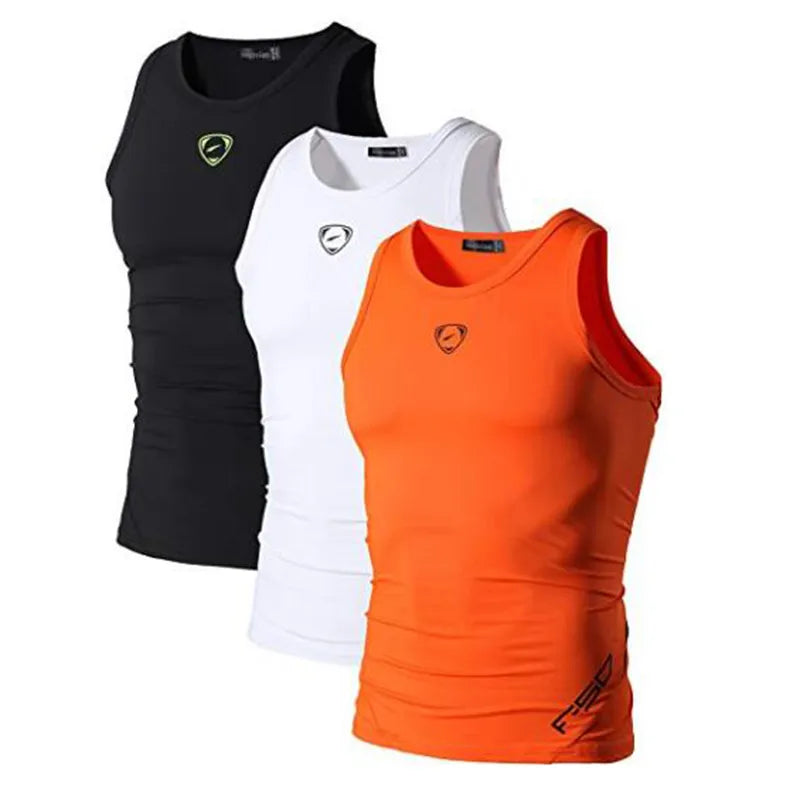 3 Pack Sport Tank Tops Sleeveless Shirts  Gym Workout Fitness LSL3306