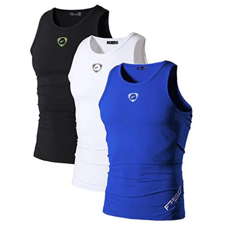 3 Pack Sport Tank Tops Sleeveless Shirts  Gym Workout Fitness LSL3306