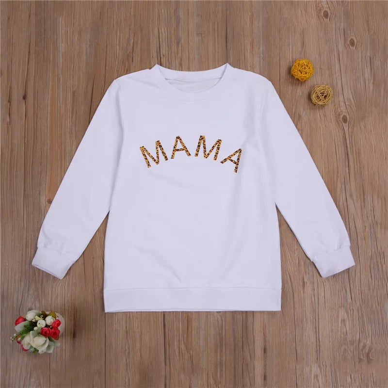 New Mother Daughter sweaters outfits kids children baby women girls soft pullover Sweatshirt Tops