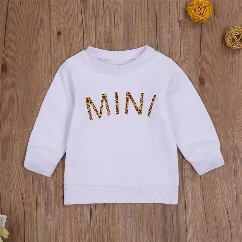 New Mother Daughter sweaters outfits kids children baby women girls soft pullover Sweatshirt Tops