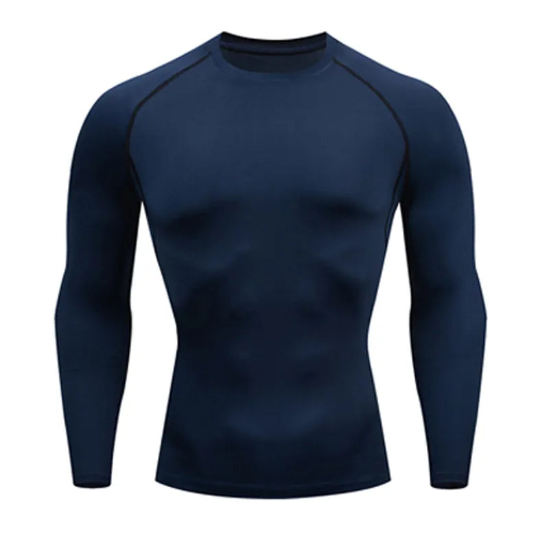 Quick Dry Men's   Thermal underwear Sets  Running Compression Sport Suits