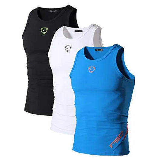 3 Pack Sport Tank Tops Sleeveless Shirts  Gym Workout Fitness LSL3306