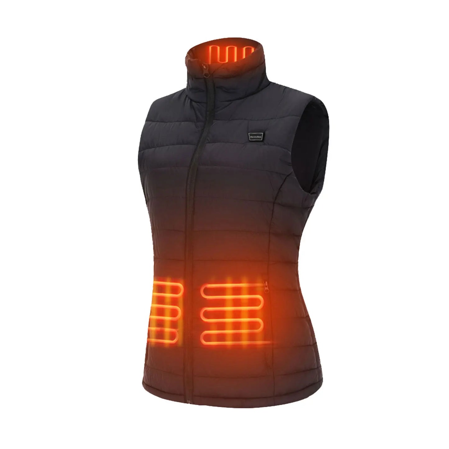 Women's Heated Vest With Battery Pack 12000mAh Lightweight Heated Gilet 4 Heating Zones Winter Warm Outdoor Hiking Hunting