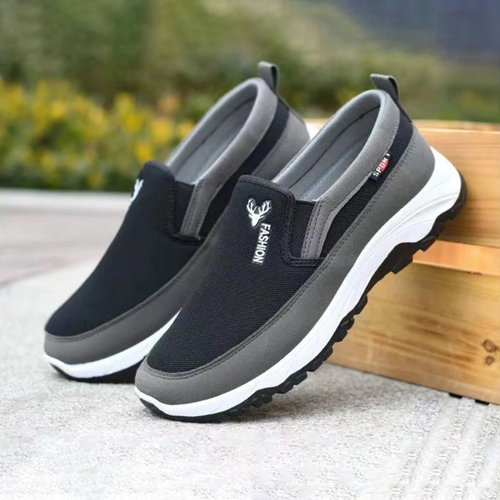 Loafers Men Sneakers Mesh Breathable Non-Slip Slip On Vulcanized Shoes Comfortable