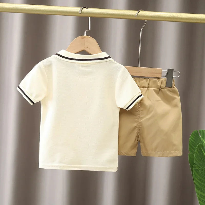 2PCS Children Clothing . Sets Boys T-shirt Shorts Summer Cotton Short sleeve fashion Suit