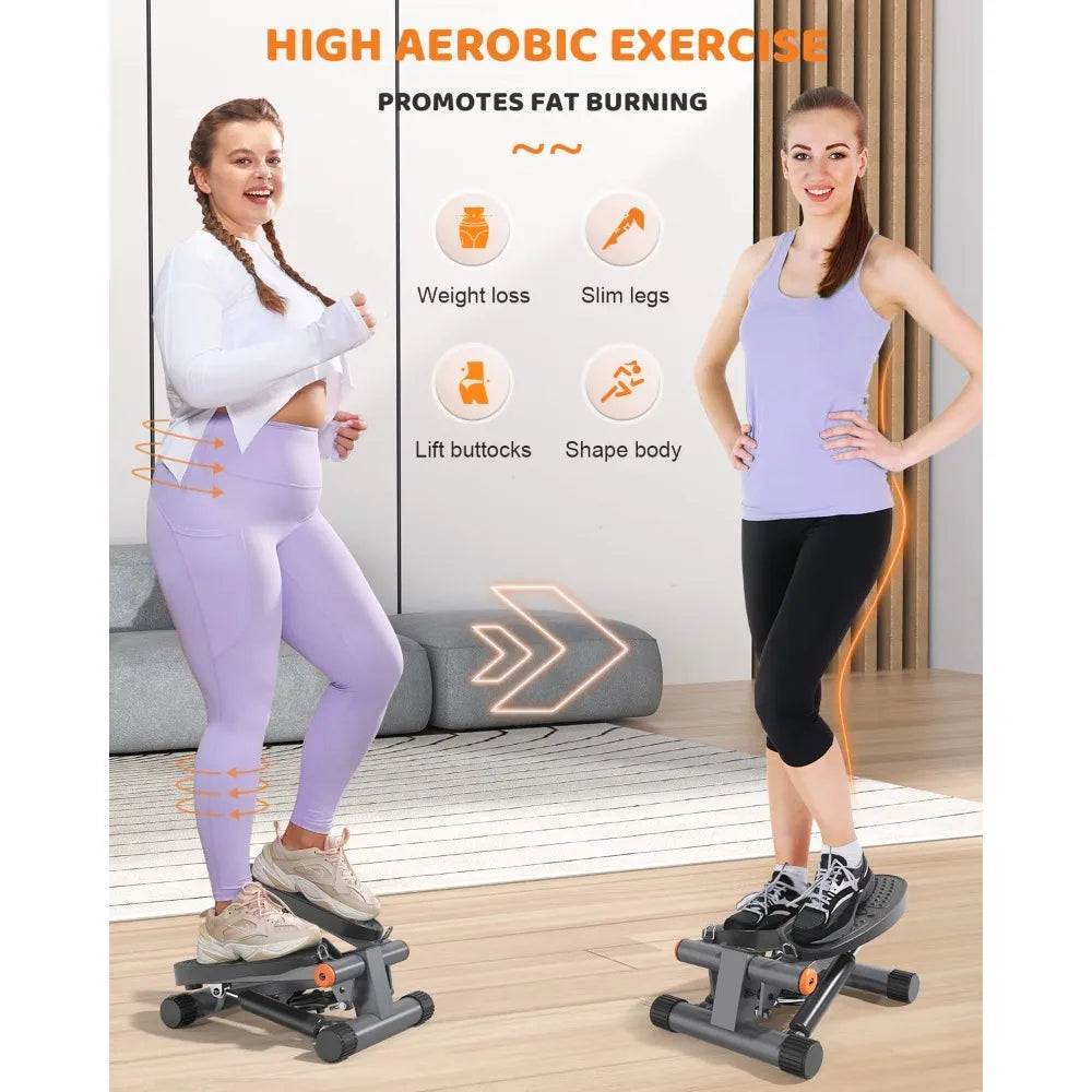 Steppers for Exercise, Stair Stepper with Resistance Bands,  With 300LBS Loading Capacity Fitness Equipment