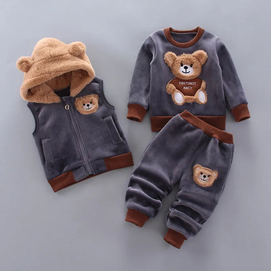 Autumn Baby Boy and Girl Clothes Winter Outfits Toddler , 3pcs Children Clothing Suits