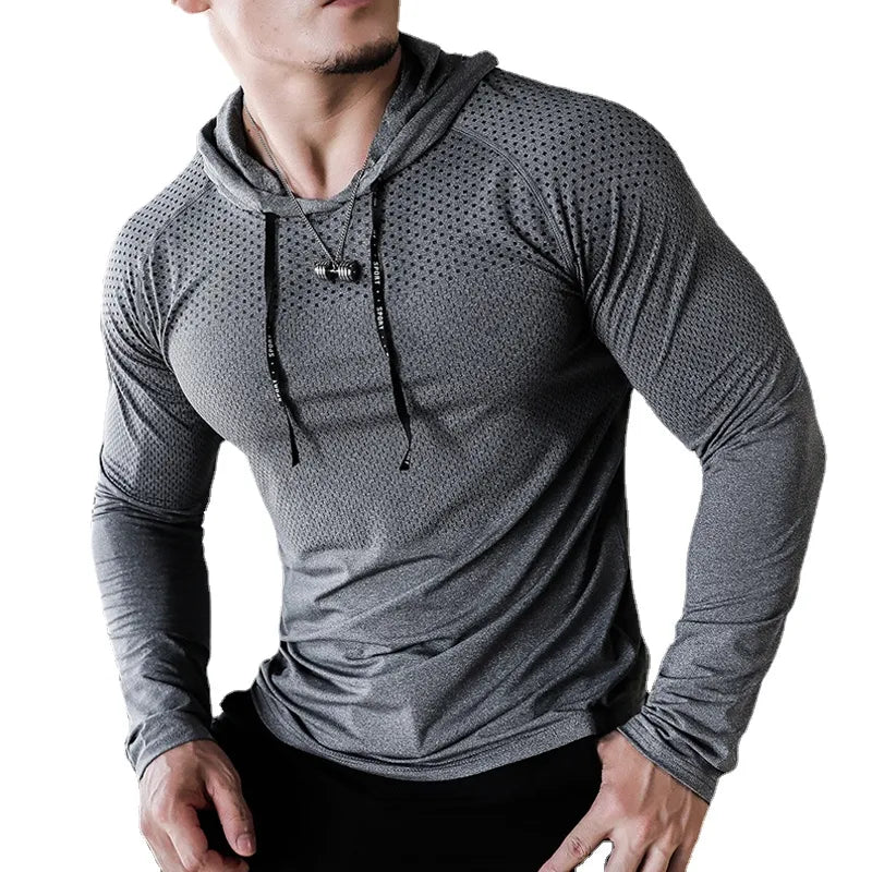 Mens Fitness Tracksuit Running Sport Hoodie Gym Joggers Hooded