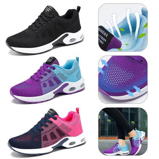 Women Sport  Fashion Platform Sneakers. Comfortable Breathable  Wear-resistant Running Shoes