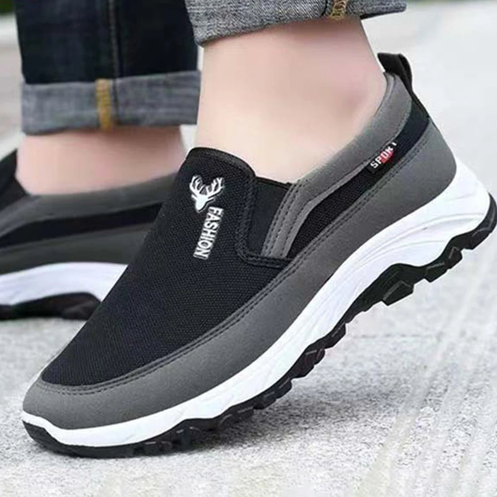 Loafers Men Sneakers Mesh Breathable Non-Slip Slip On Vulcanized Shoes Comfortable