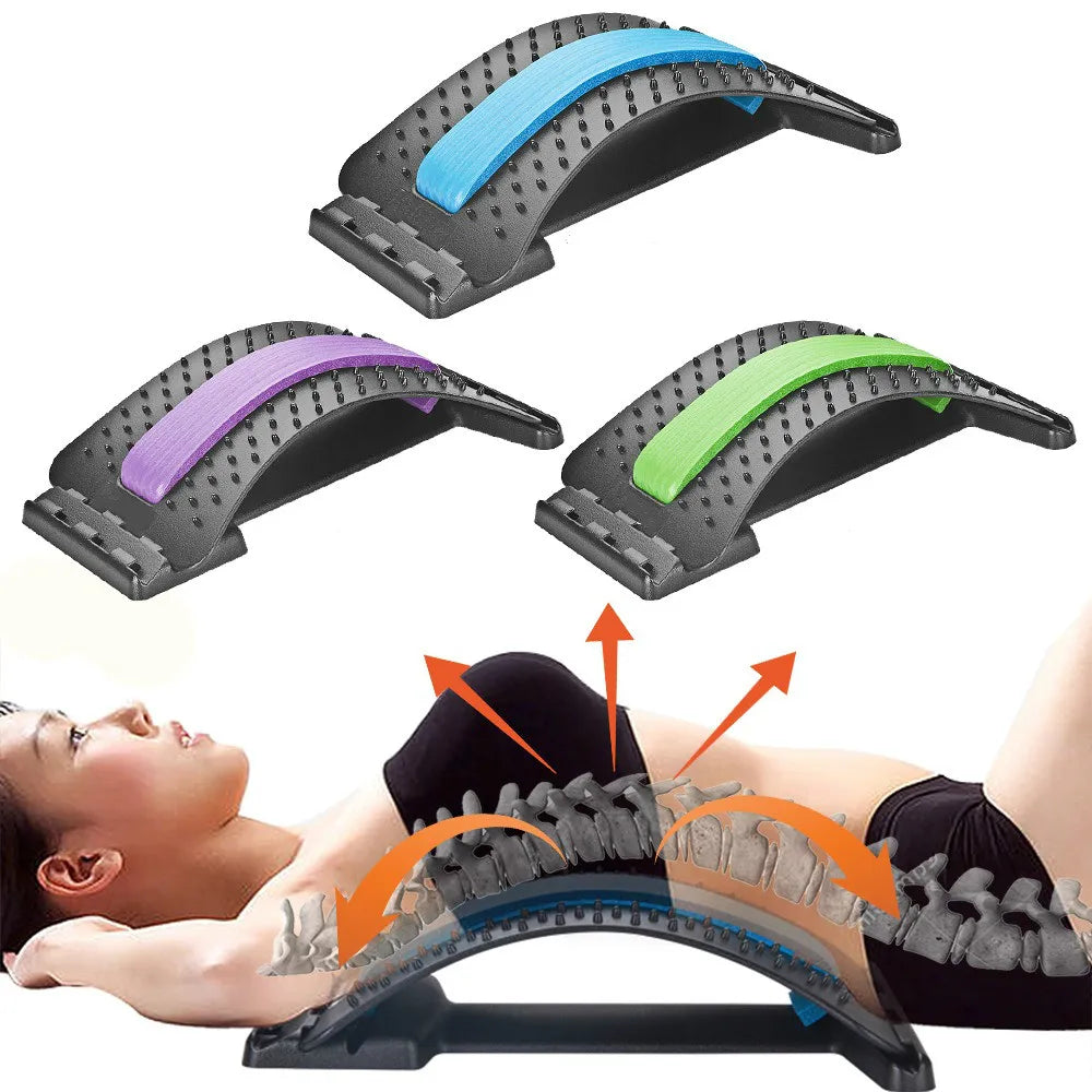 Back Massager Stretcher Equipment Massage Tool  Massageador Magic Stretch Fitness Lumbar Support Relaxation Spine Pain Relief