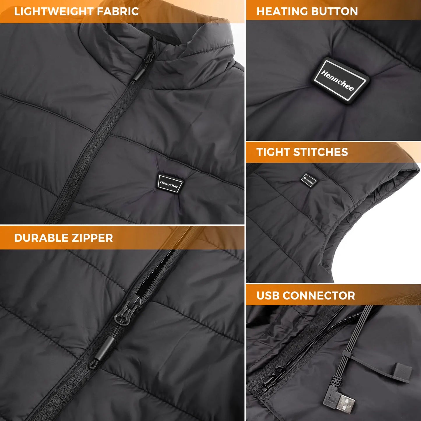 Women's Heated Vest With Battery Pack 12000mAh Lightweight Heated Gilet 4 Heating Zones Winter Warm Outdoor Hiking Hunting